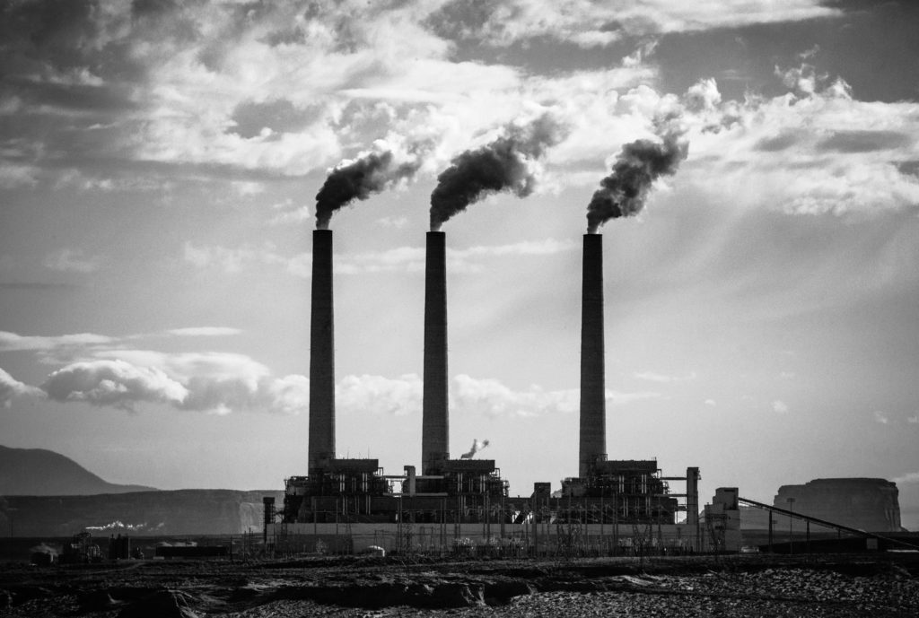 coal plant smoke stacks