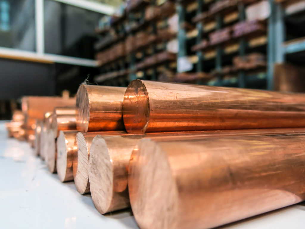 copper rods 