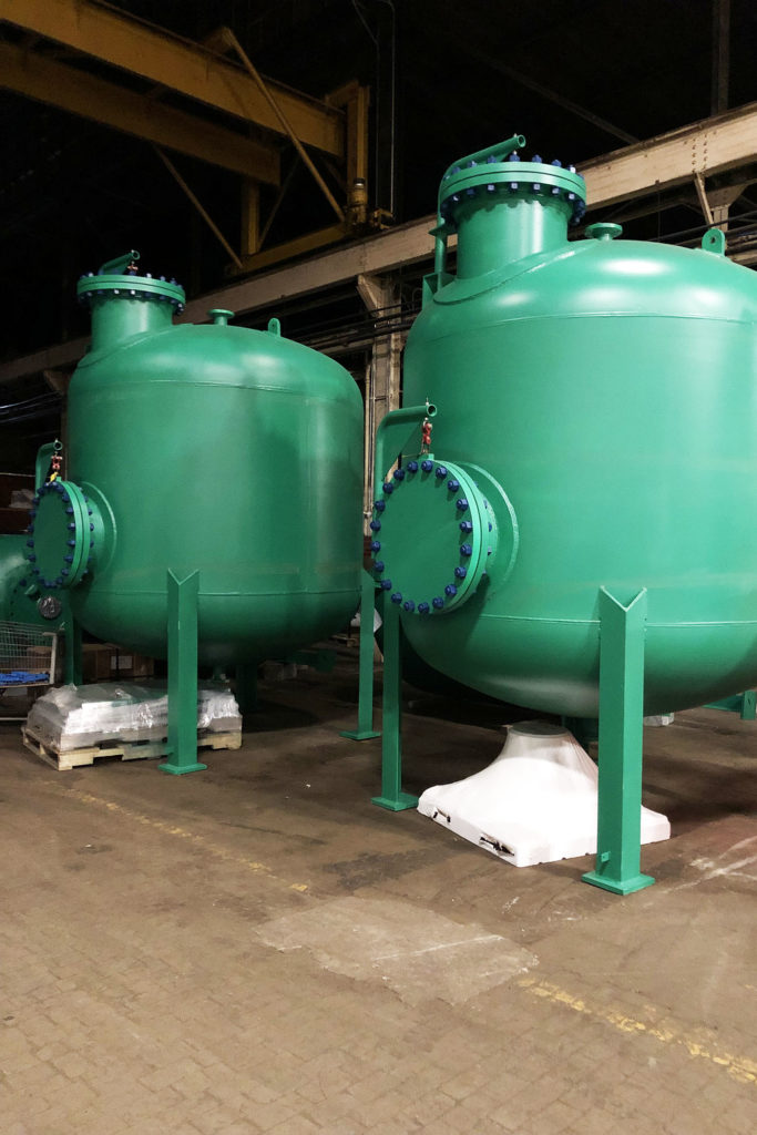 large filter tanks