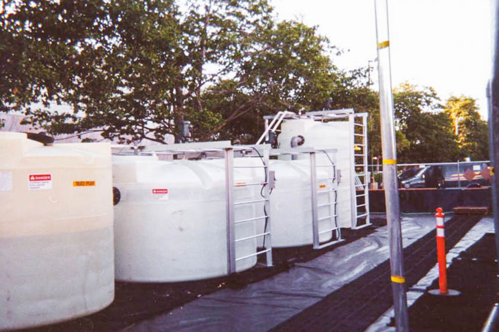 temporary waste water platform